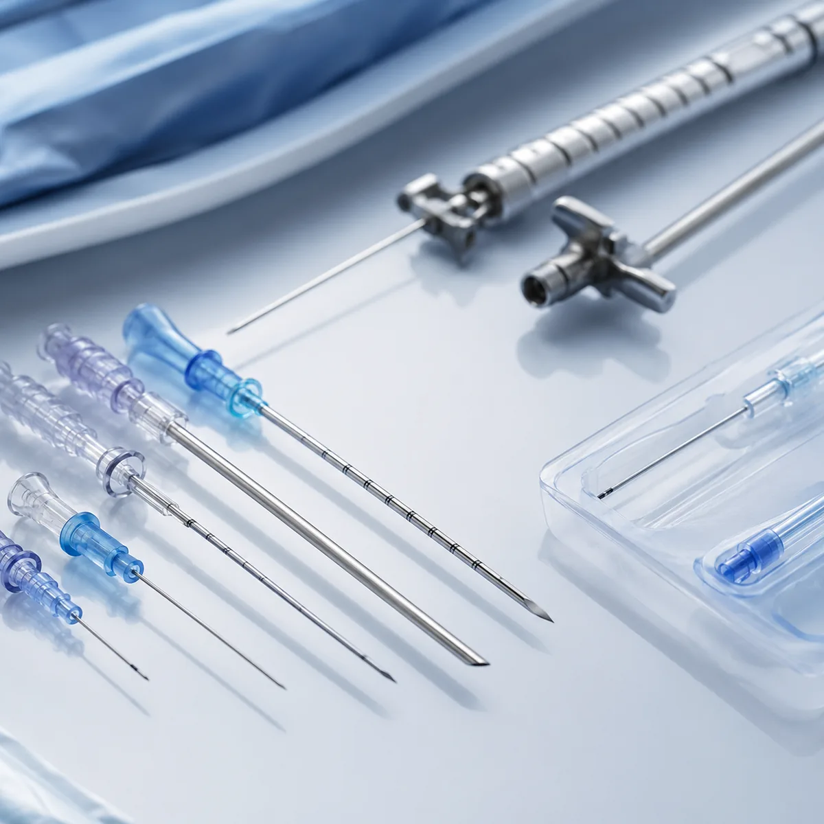 Instruments for interventional procedures and pain management