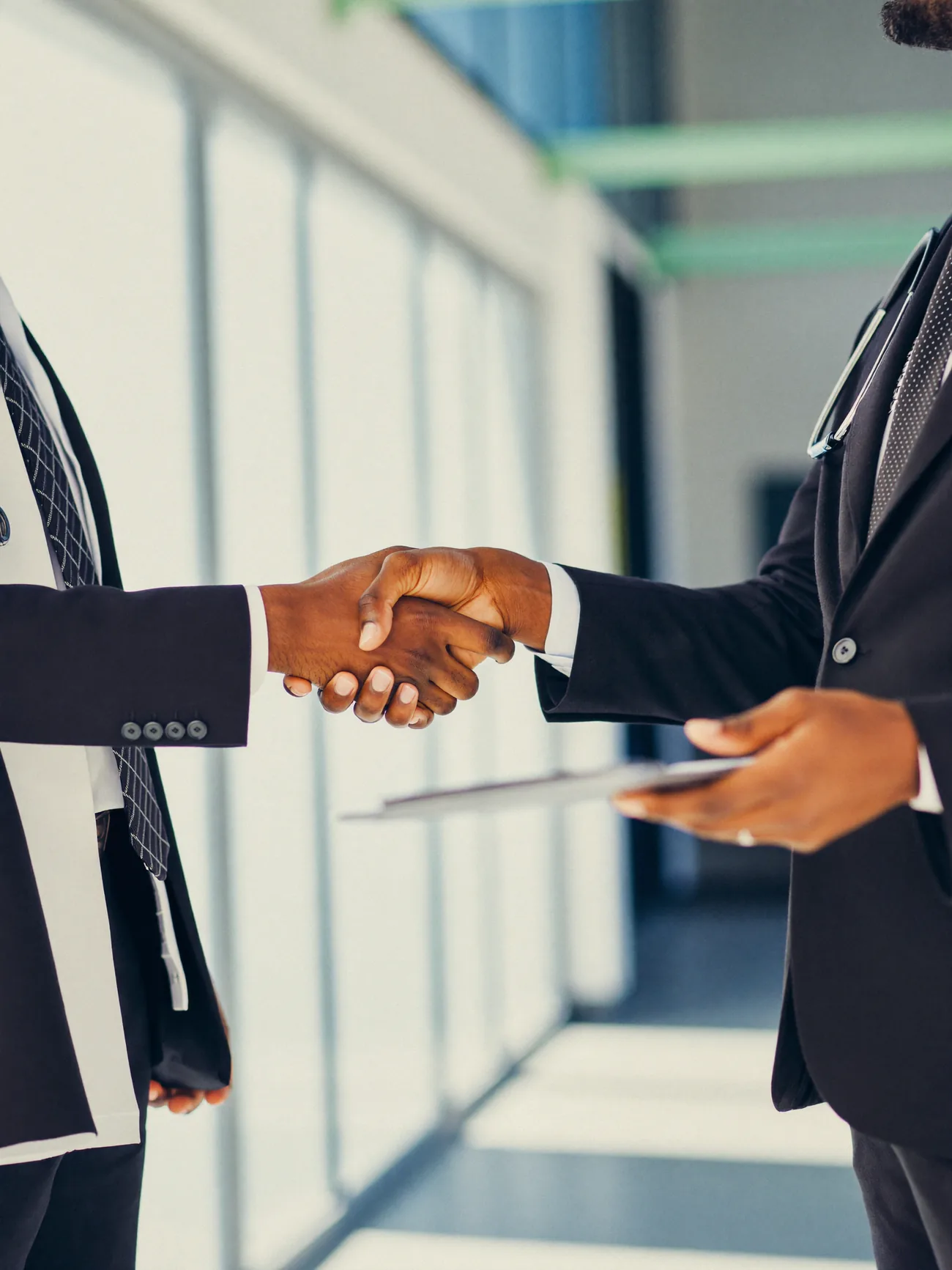 A handshake between business partners
